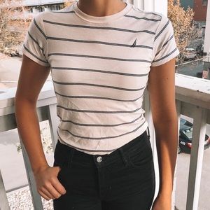 Nautical Cropped Baby Tee